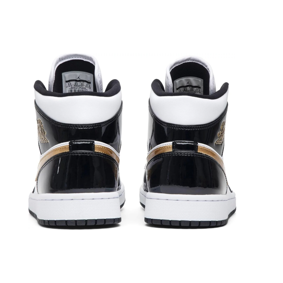 Air Jordan 1 Mid Patent SE “Black Gold”